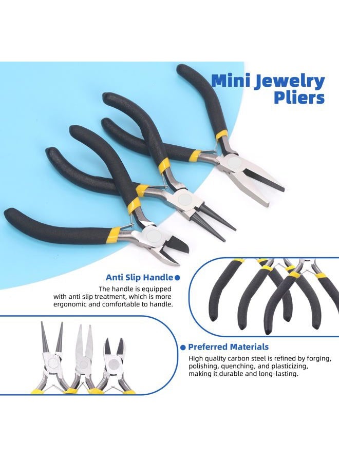 Glarks 1468Pcs Jewelry Making Kit with Pliers, Findings, Beading String for Jewelry Repair, Making and Beading - Image 3